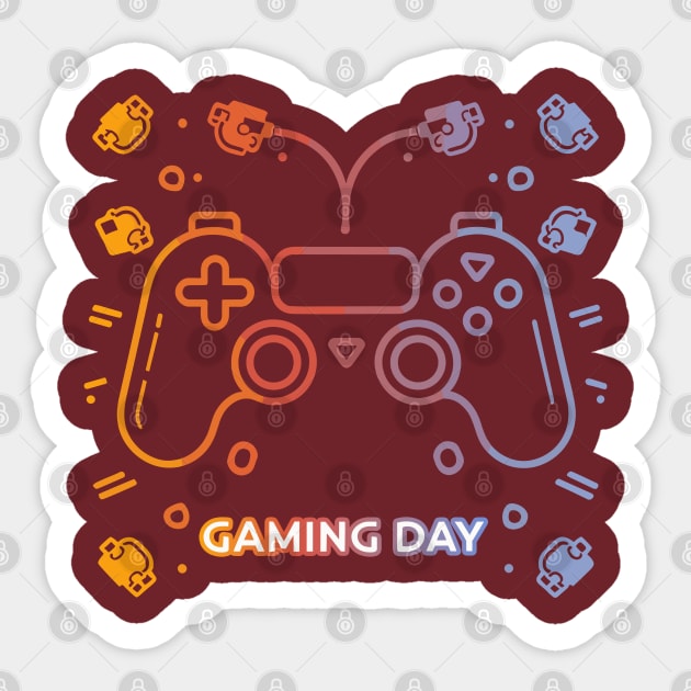 Gaming Day Sticker by NAM Illustration